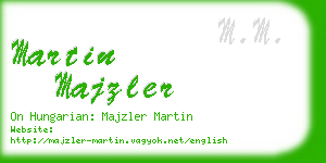 martin majzler business card